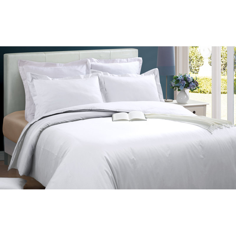 Cotton Duvet Cover, King + 2 Shams, Ivory