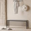  Banc de chambre en cuir gris avec banc d'entrée-111994959