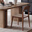 Chaises de salle à manger durables en similicuir et bois de frêne