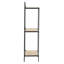 3 Piece Iron,Solid Wood Bracket Shelf