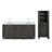 Freixa 72'' Double Bathroom Vanity with Quartz Top-151300977