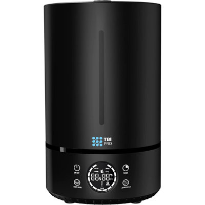 L'humidificateur à brouillard froid convient aux grandes chambres à coucher, l'humidificateur ultrasonique à remplissage par le haut de 4,6 litres, silencieux et efficace pour un usage domestique - 60 heures, 360 ° convient aux enfants, aux nourrisson