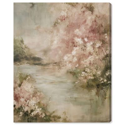 Rosy Reverie II Canvas Print Vintage Floral Art by Art Remedy, Gallery Wrapped, 16 x 20