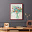 Painterly Soft Bouquet II, reproduction encadrée - bois massif-1130372293-1130372294