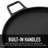 Kenmore 14-Inch Cast Iron Griddle Pizza Pan with Handles