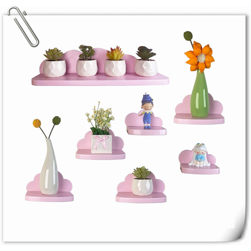 Campball 7 Piece Acrylic Bracket Shelf