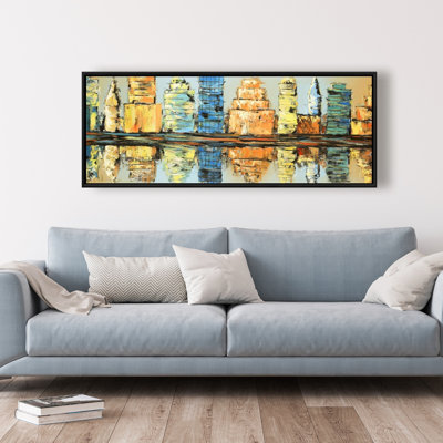 «Reflections Of A Colorful And Abstract City» sur toile