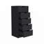 Commode Kamran, cinq tiroirs Narrows, finition blanche-649732669