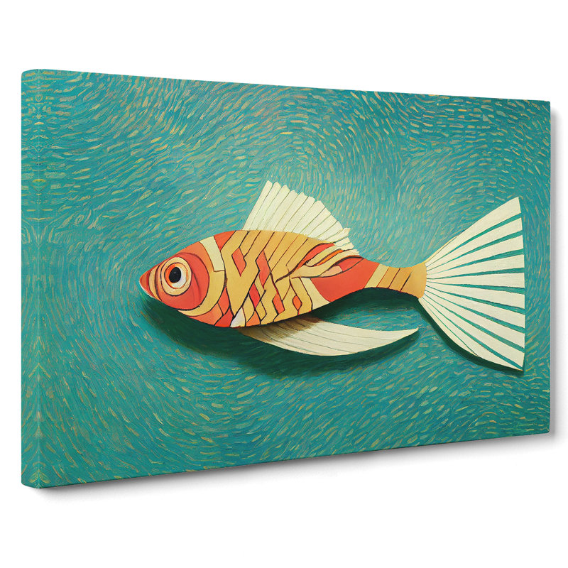 Quirky Fish - Wrapped Canvas