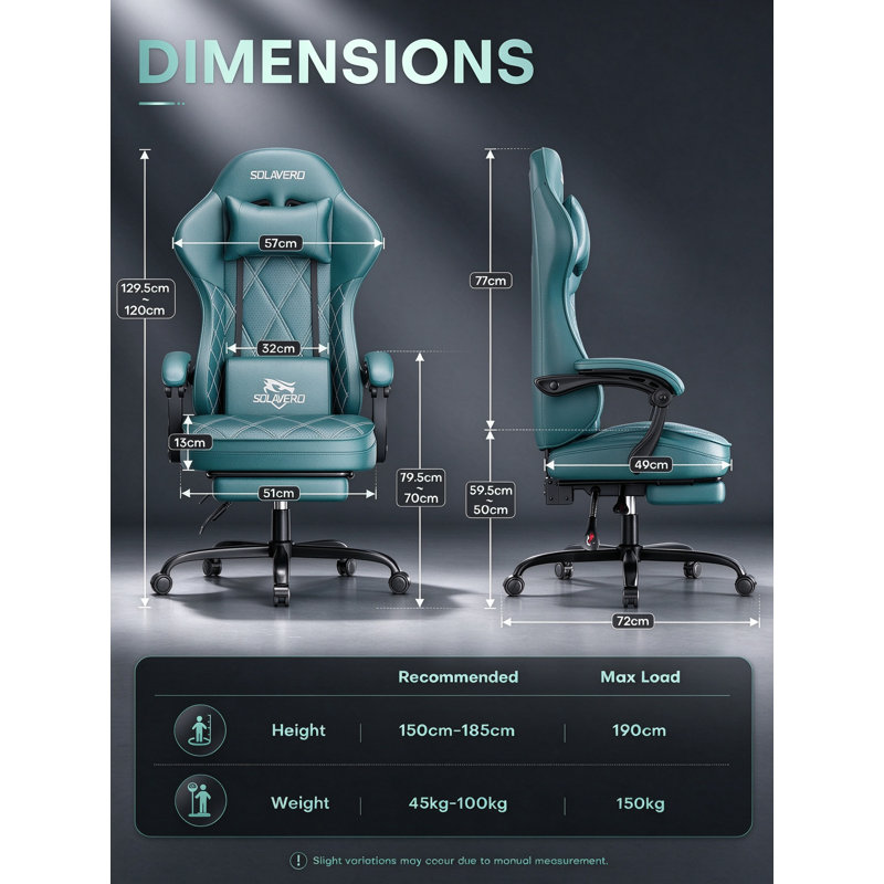 Rebrilliant PC & Racing Game Chair, Green