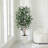 Adcock UV Protected Artificial Ficus Tree with Decorative Base, Faux Ficus Plant with Natural Trunk-1914722521-1914722526