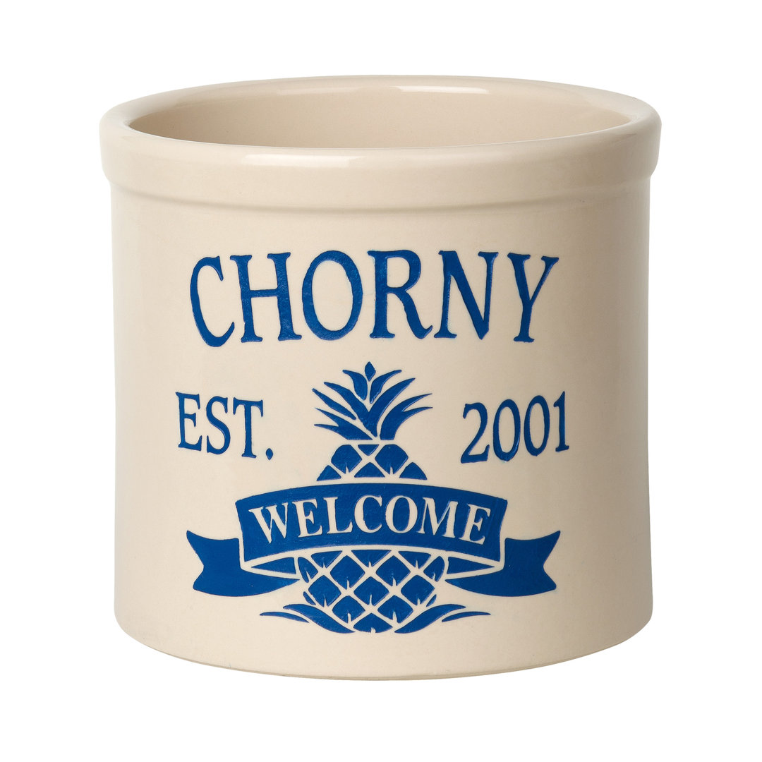 Pineapple Welcome Utensil Crock Whitehall Products