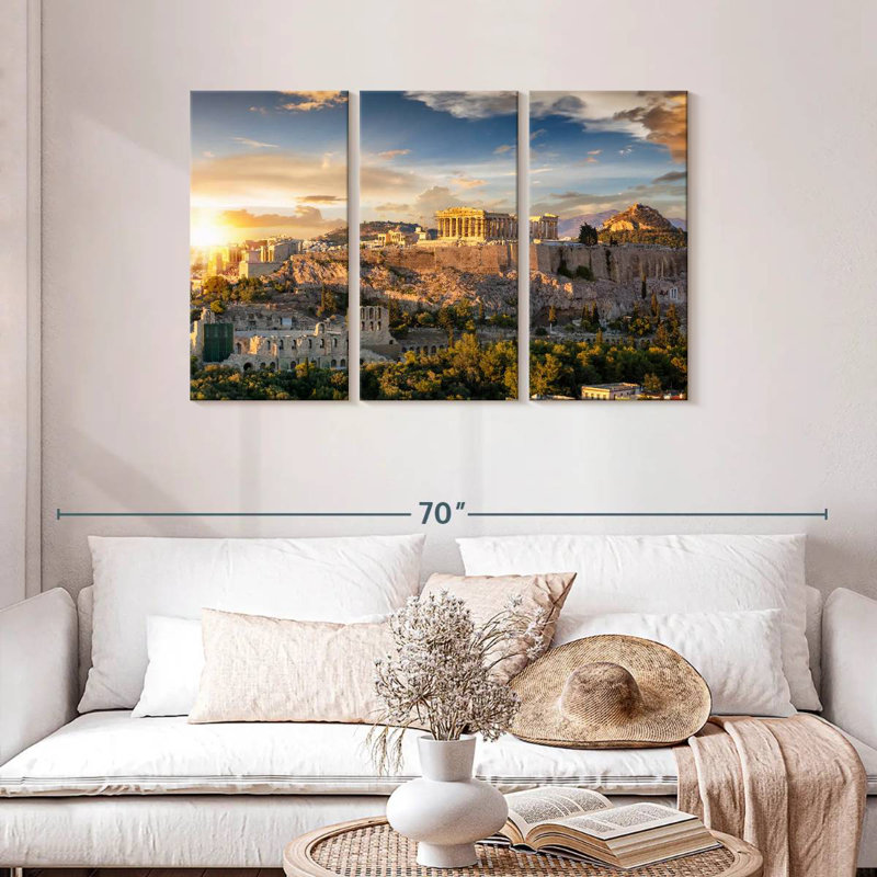Adella Golden Acropolis, 28" H x 45" W