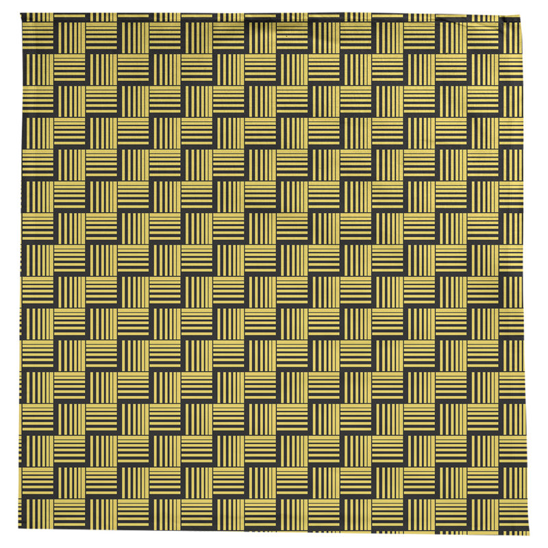 Rayures nattes classiques Nappe, Jaune