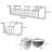 Minimalist Grey Business Reception Sofa Set