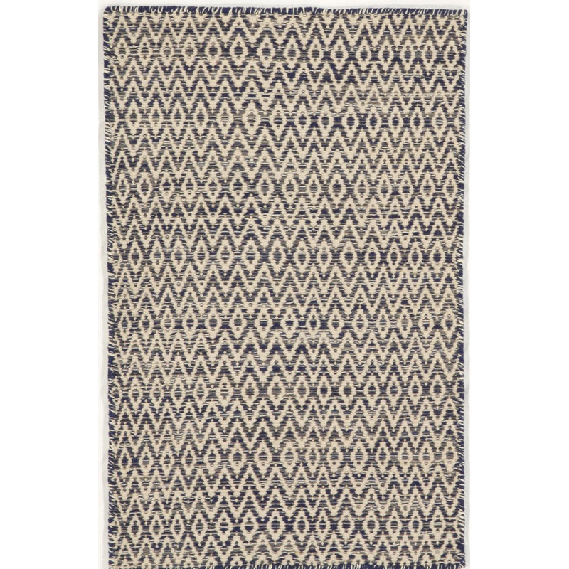 Tapis brun en laine tissé à la main Aino, Rectangle de 2 pi x 3 pi
