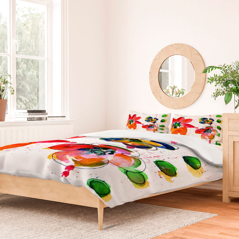 Ensemble de housse de couette en aquarelle, Housse de couette pour très grand lit et 2 très 