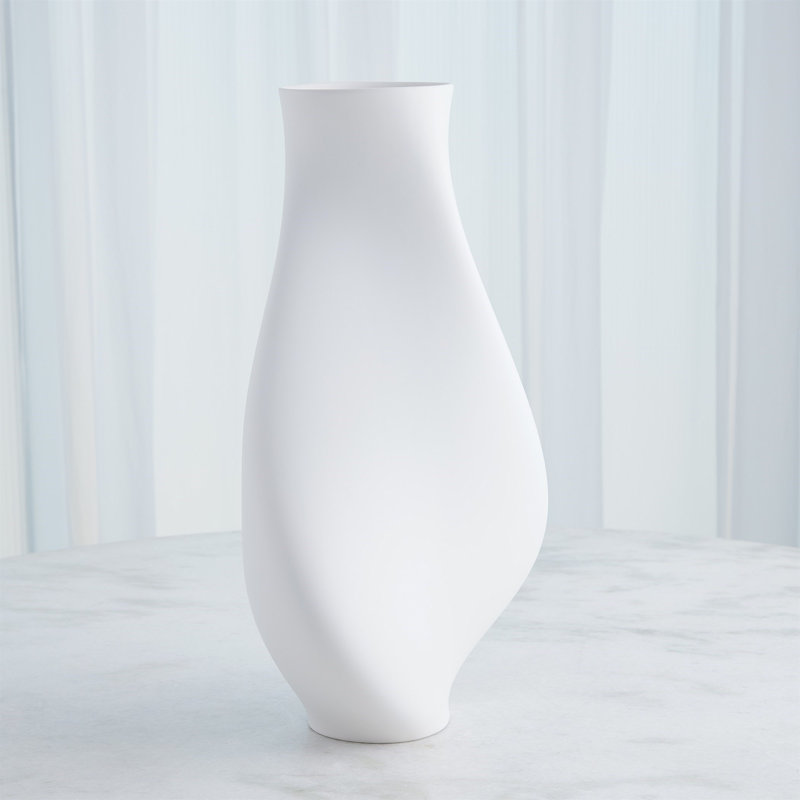 Serenity Vase-Matte White