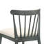 Chaises de salle à manger pliantes rustiques en bois massif 2 pièces en gris, style rétro traditionnel, dossier à lattes confortable, assemblage sans tracas pour une utilisation dans le jardin avec structure grise, sièges ergonomiques, configuration extérieure-2077691212