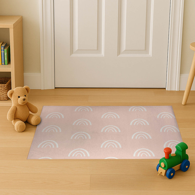 Paillasson d'intérieur Plain Bows, Rose, L 36 po x L 24 po