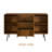 NTC Veil Sideboard with 2 Doors and 3 Drawers, Buffet Cabinet with Vertical Groove Design and Metal Legs, Storage Cabinet for Living Room, and Entryway, Effortless Assembly-453386499-453386497