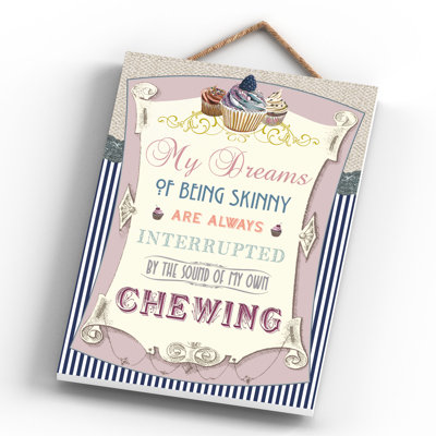 Dreams of Being Skinny 1 Piece Wall Art on MDF