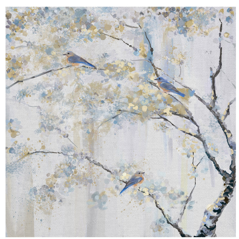 Reproduction d’art sur toile « perché »-sans cadre, H 24 po x l 24 po x P 1,5 po