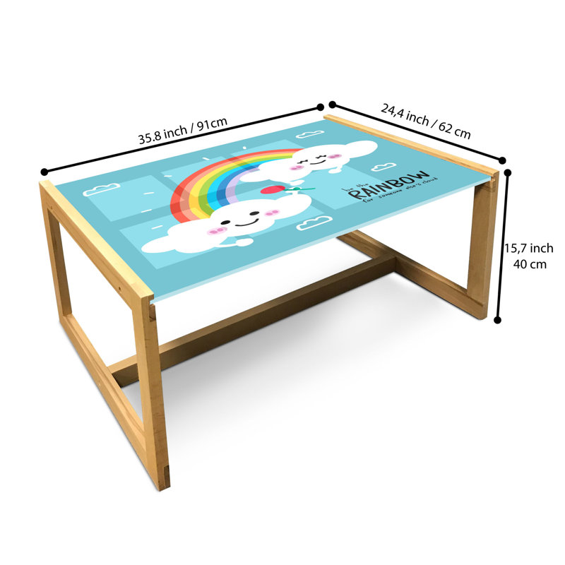 Jaimere Sled Coffee Table, 40cm H x 91cm W x 62cm D