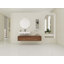 Meuble-lavabo mural 60 po avec lavabo en résine et armoire d'appoint 60 po, tiroir à fermeture en douceur, fixation à flotteur