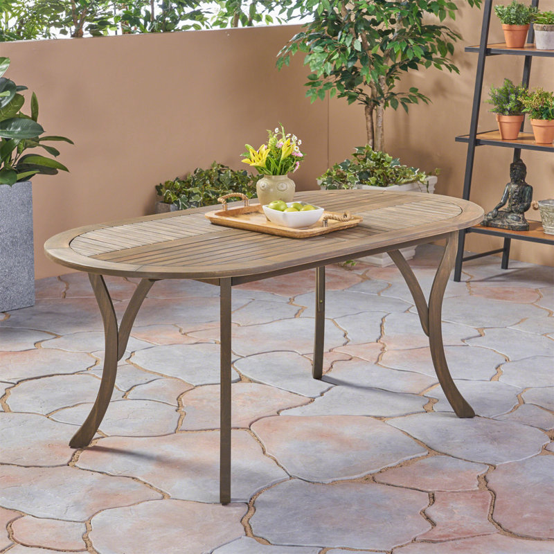 Belluno Solid Wood Dining Table,Kitchen Table,Patio Table, Gray