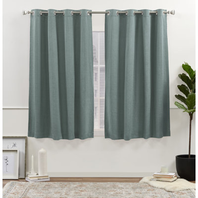 Nicole Miller New York Sawyer Cotton Blend Grommet Top Light Filtering Curtain Panels