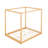 Natural Queen Canopy Platform Bed With Support Legs - Build Of Pine And , Modern Bedroom Look, Custom Canopy, Underbed Air Circulation Stable Design, Fresh Keeping Underbed, Feature, Aesthetic, Fast