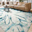 Tapis bleu / ivoire en acier noué à la main de haute qualité-70390512