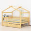 Lit en bois avec couchette-1829324156