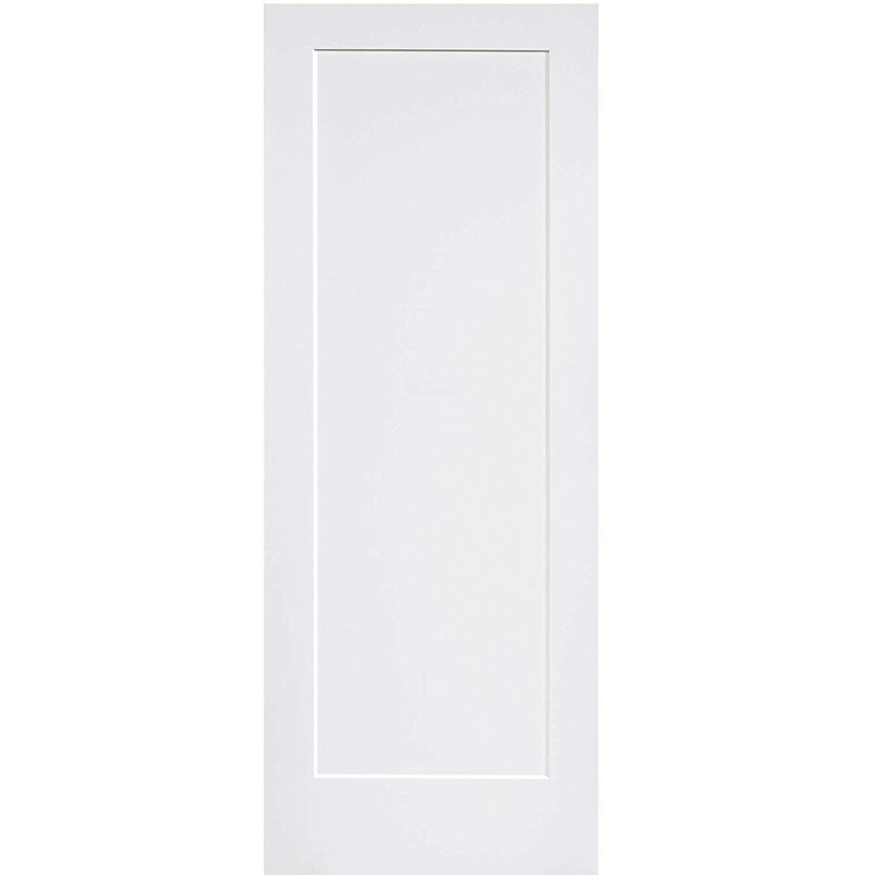 24" x 80" White Primed MDF Solid Core Interior Door Slab
