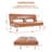 Tato Twin 37.8'' Faux Leather Convertible Sofa-1678715307