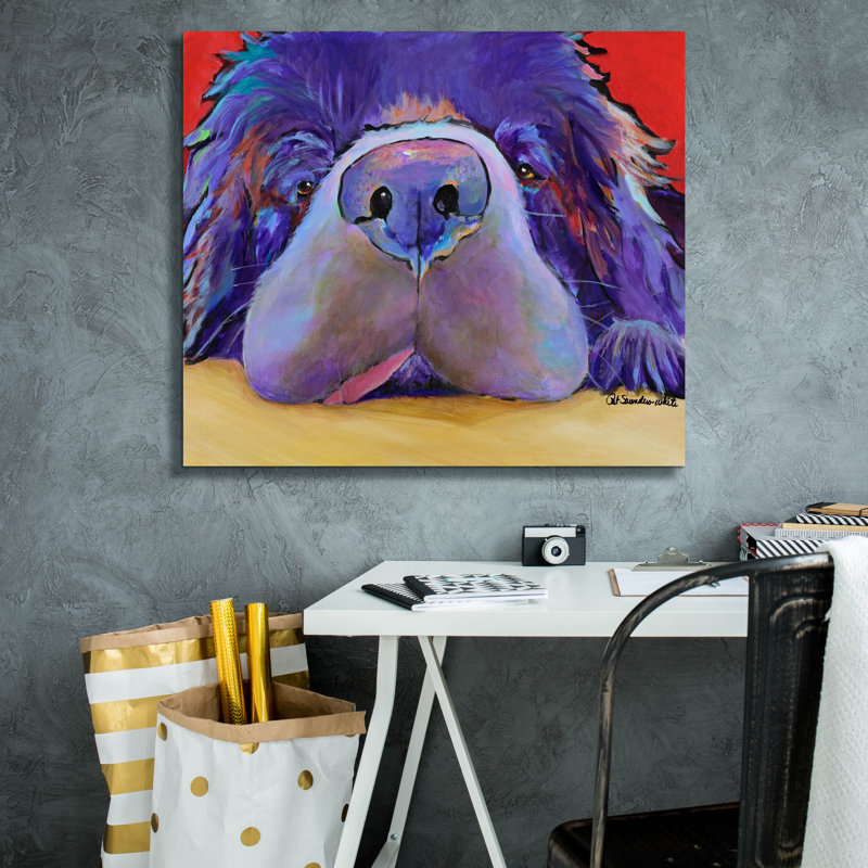  «Graysea» par Pat Saunders, art mural en toile blanche, 30 po x 26 po, H 26 po x l 30 po