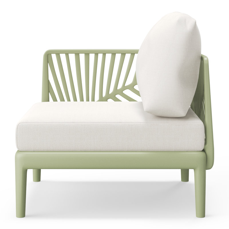 Fauteuil de patio à assise profonde avec coussins