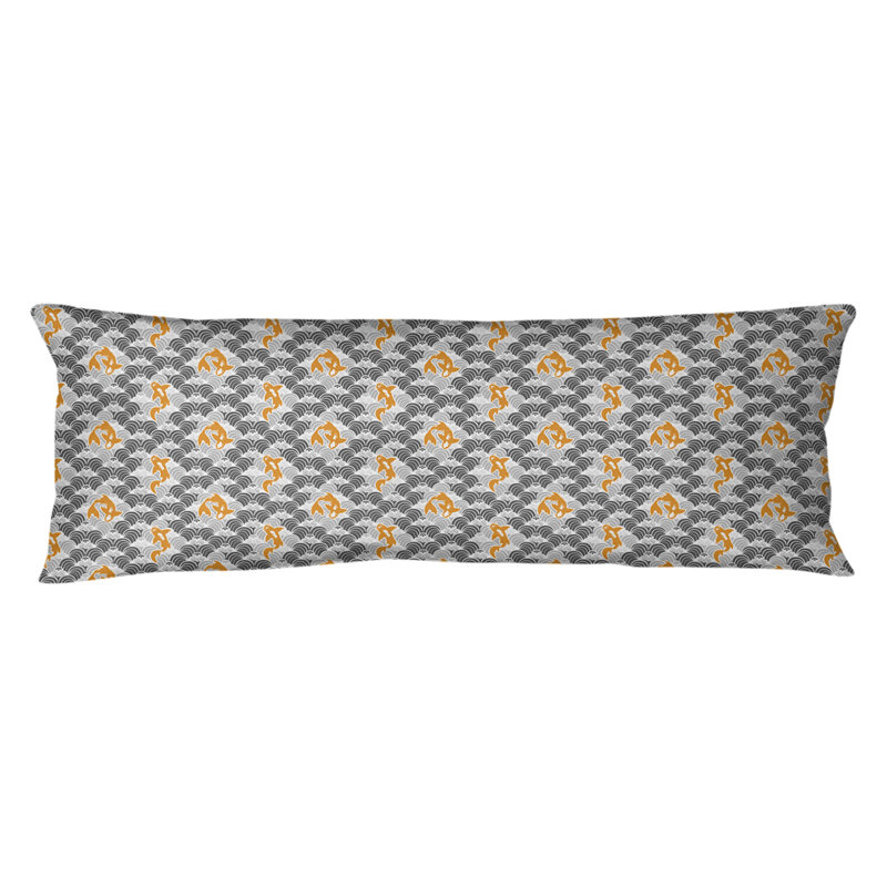 Katelyn Elizabeth Animal Print Reversible Throw Pillow, Poly Fill, Gray, Microfiber