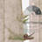 Linen Blend Semi Sheer Floral Patterned Rod Pocket Curtain Pair-1377680413