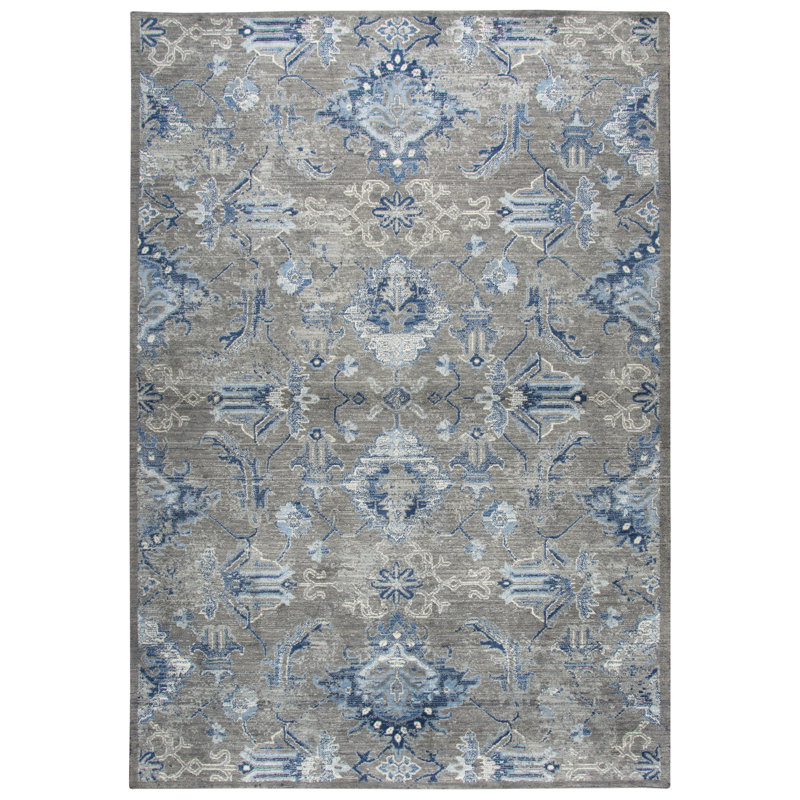 Esmeyer Wool Floral Indoor Rug, Rectangle 5' x 8'