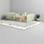 Lits simples avec rangement peu encombrants, bois durable, vert avocat