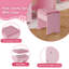 Ensemble de coiffeuse et de chaises pour enfants - Ensemble de coiffeuse avec miroir-114394730