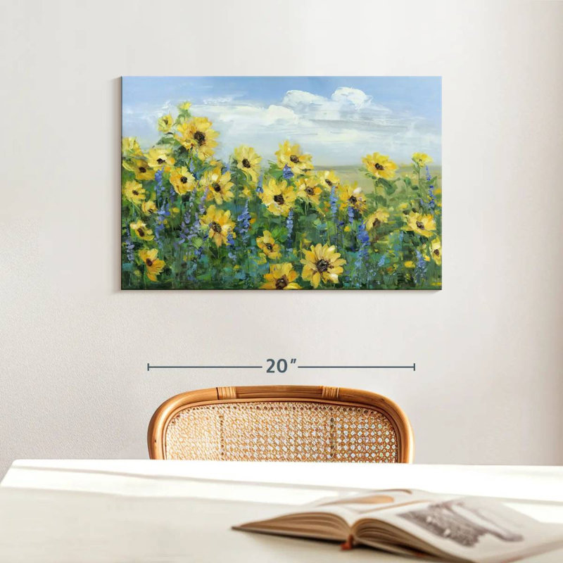 Tournesols pour toujours, H 16 po x l 24 po