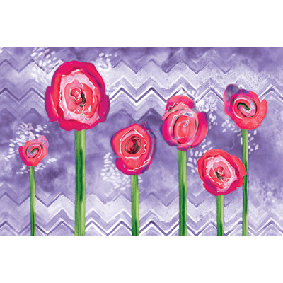 Flower Craze - Wrapped Canvas Print