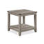 3-Piece Cocktail Table Set, Engineered Wood in Slate Grey, Rustic Rectangular Coffee Table and Two Square End Tables, Living Room