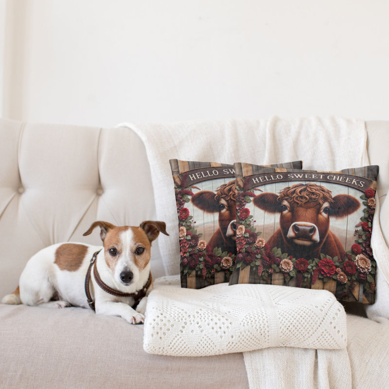 Reversible Pillow Cover, 18"H x 18"W