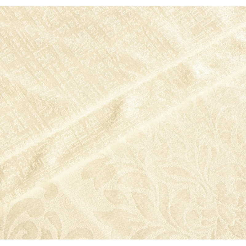 Velvet Duvet Cover, Cream, Double Duvet Cover + 2 Standard Pillowcases