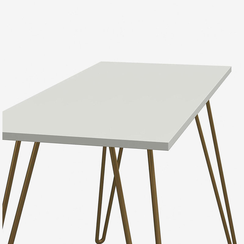 Bureau Owen, Blanc / Doré