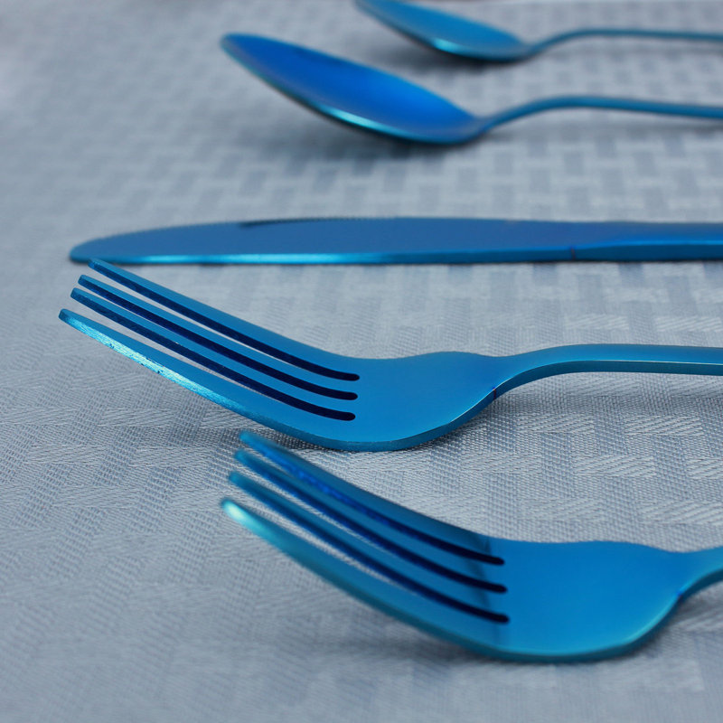 Ensemble de couverts 20 pièces Louli, Bleu